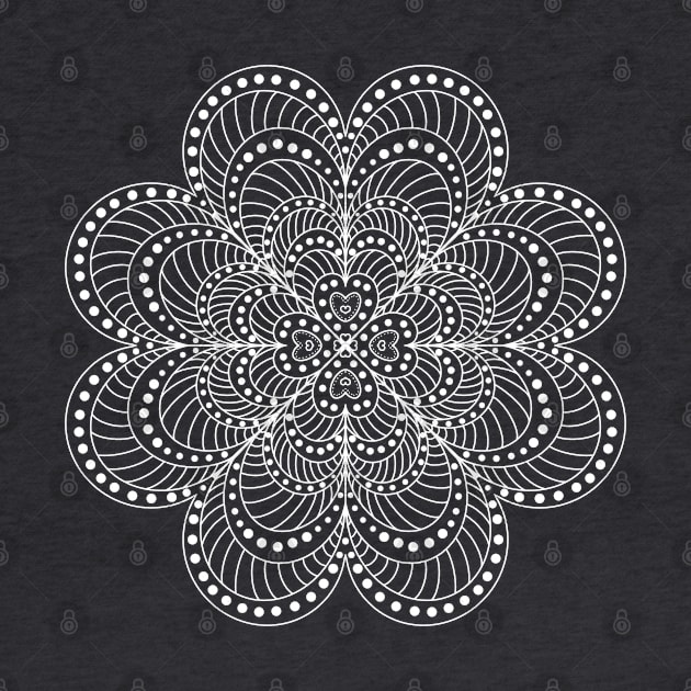 Hearts Mandala by TeeShop Designs